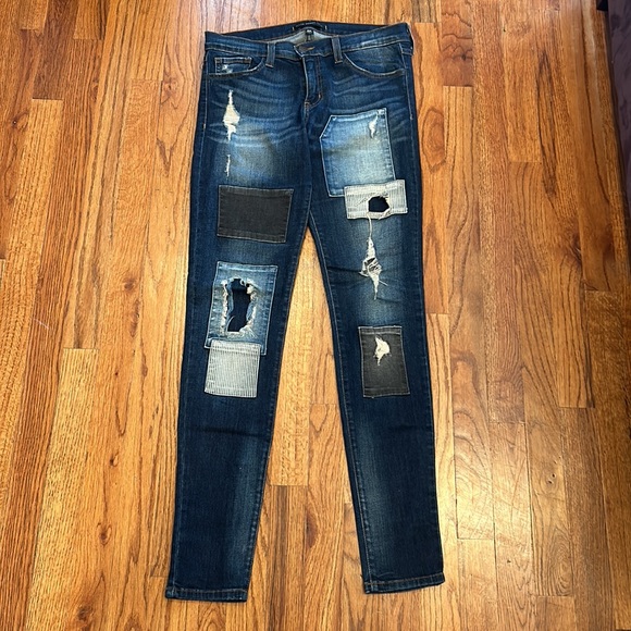 Flying Monkey patched jeans in perfect condition - Picture 3 of 13